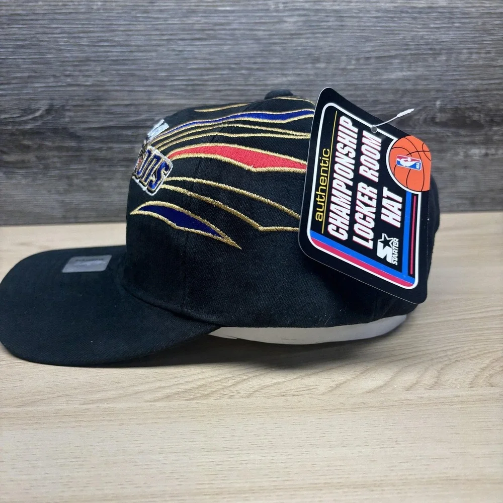 Vintage Chicago Bulls Hat Cap Snap Back Black‎ NBA Basketball Starter 90s NWT